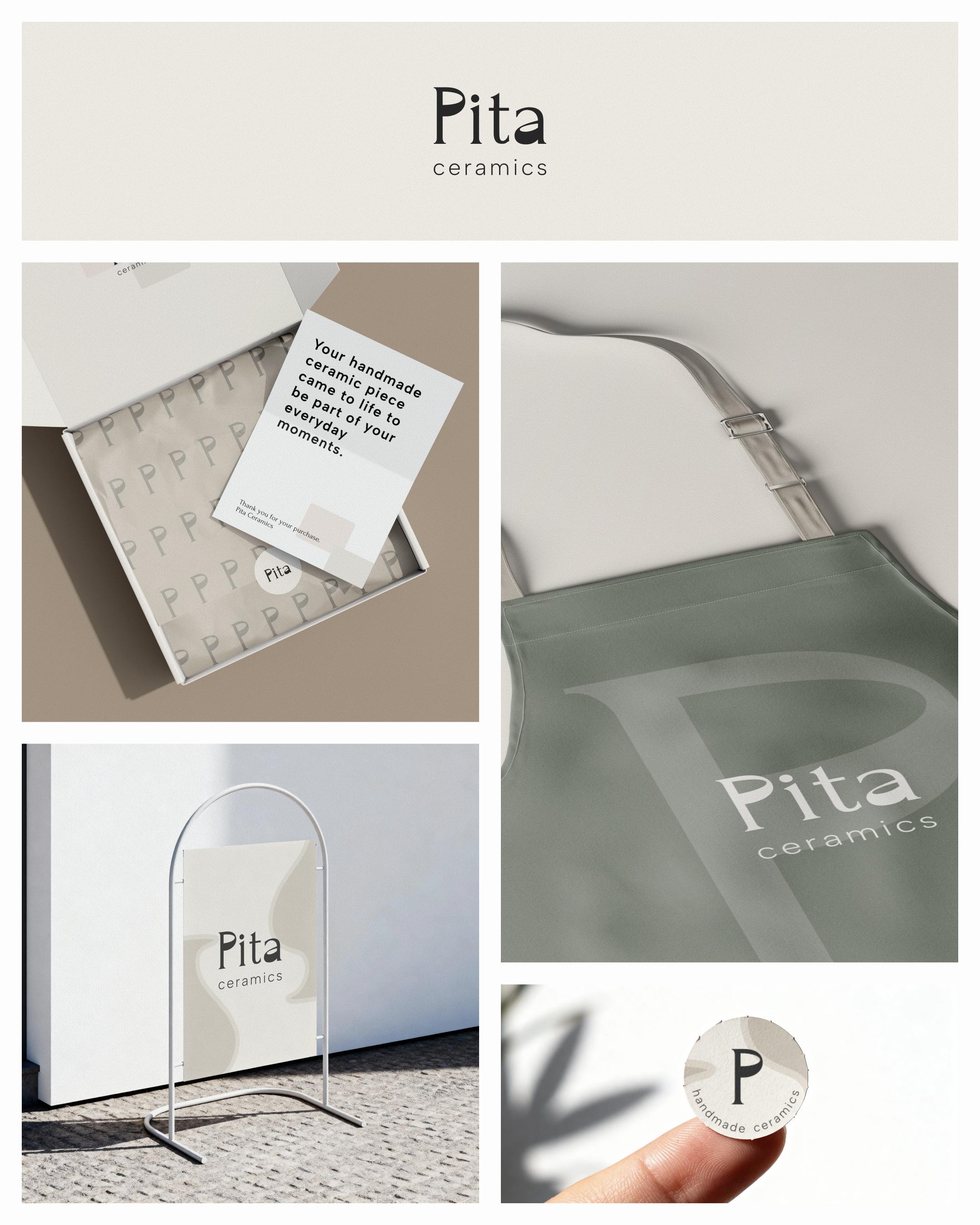 image showing branding application of pita ceramics